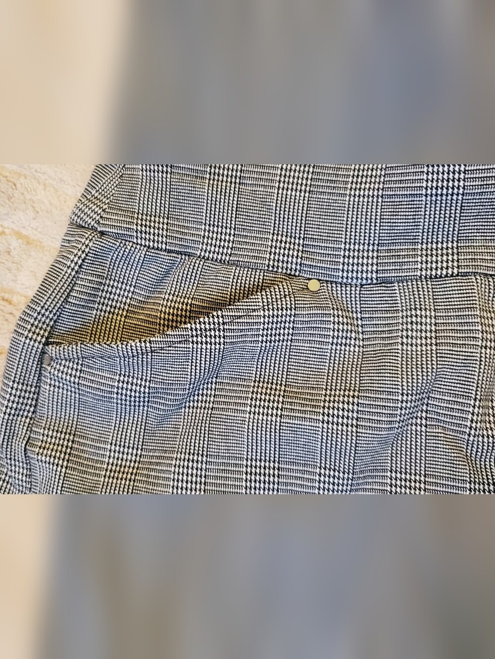 INC International Concepts Gray Plaid Women's Shorts - Picture 9 of 12